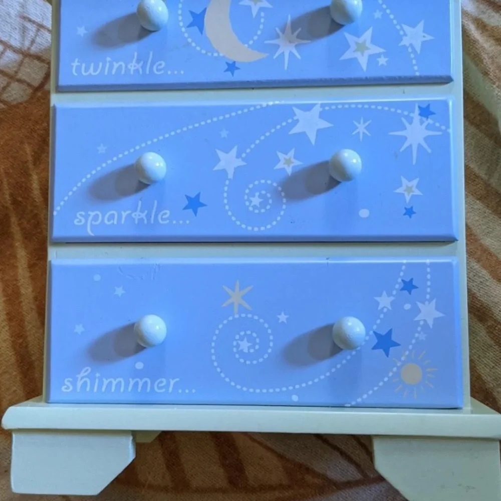 Vintage Mini Dresser Jewelry Box, drawers
